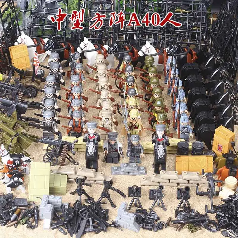

Compatible legaoed military ww2 soldiers SWAT Boy and girl army soldiers building blocks kids toys child bricks world war 2
