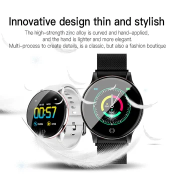 

JL01 Touch Screen Blood Pressure Heart Rate Monitor Smart Bracelet Fitness Activity Tracker Smart Bracelet Couple Bracelet