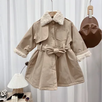 

Girls' Winter Jacket 2020 New Autumn And Winter Children's Western Style Net Red Big Boy Mid-Length Girl Thick Windbreaker Tide
