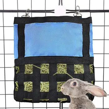 

Pet Rabbit Hanging Grass Feeder Hay Bag Hanging Feeder Sack Holder Feeding Supply for Rabbit Small Animals Pet Cage Accessories