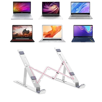 

Portable Foldable Laptop Stand Ergonomic Adjustable Computer Notebook Tablet Stand Support Lifting Cooling Bracket For Macbook