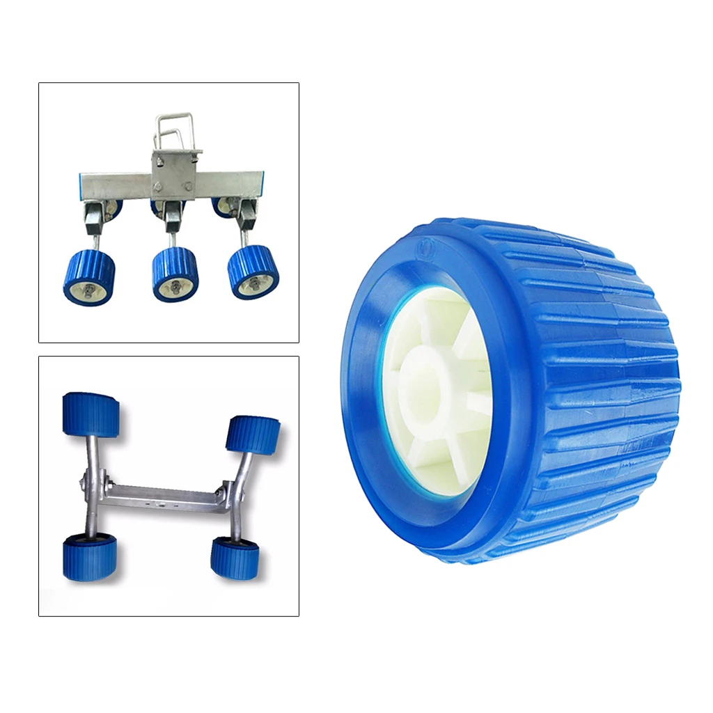 Heavy-Duty Trailer Roller Marine Boat Ribbed Wobble Roller Hardware New
