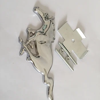 

1pcs Metal Mustang Running Horse car emblem Front Hood Grille badge Grill emblem Side rear trunk Sticker log Car styling
