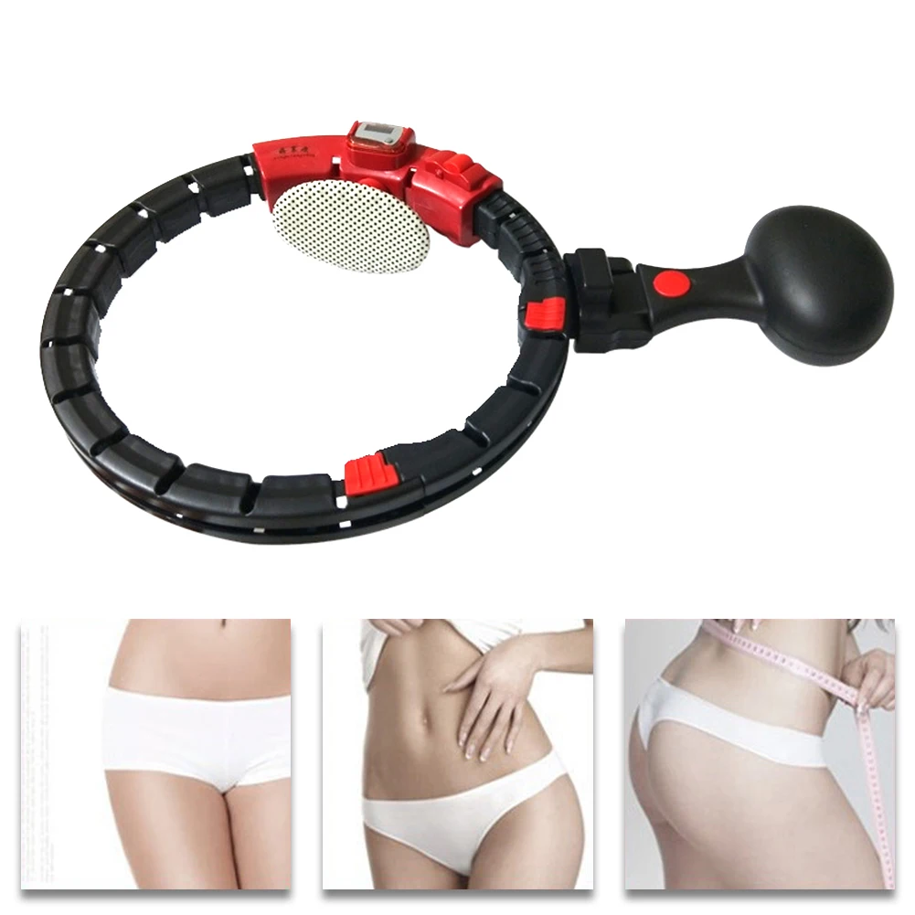 

Weight Loss Adjustable Fitness Exercise Sport Hoop Magnetic Detachable Tightening Workouts Automatic Counting Burning Fat Waist