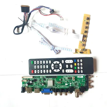 

For B156RW01 V.1/V.3/V.0 1600*900 panel LVDS 40-Pin HDMI VGA USB AV TV 3663 universal DVB digital LCD Controller board DIY Kit