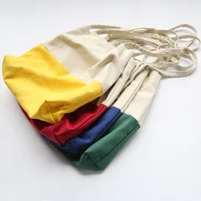 Женская хлопковая Холщовая Сумка через плечо, женская сумка, Повседневная сумка, сумка-тоут в полоску, Женская Эко сумка, сумки-мессенджеры, женская сумка для покупок