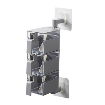 

Wall Hanging With Handle Seasoning Box Home Kitchen Accessories Restaurant Save Space Flavor Spice Container 360 Degree Rotary