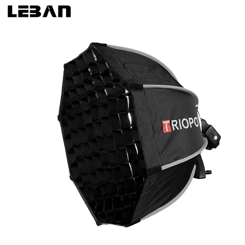 

Triopo 55cm 65cm 90cm Speedlite Portable Octagon Umbrella Softbox + Honeycomb Grid Outdoor Flash Soft Box for Godox Canon Nikon