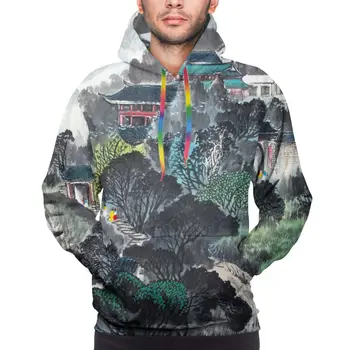 

NOISYDESIGNS Chinese Style Landscape Ink Hoodie Unisex 3D Print Painting Sweatshirt Men Women Hoodies Sweatshirts Customized