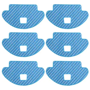 

6 Pcs Mop Pads Compatible For Ecovacs Deebot Ozmo 930 Robotic Vacuum Cleaner