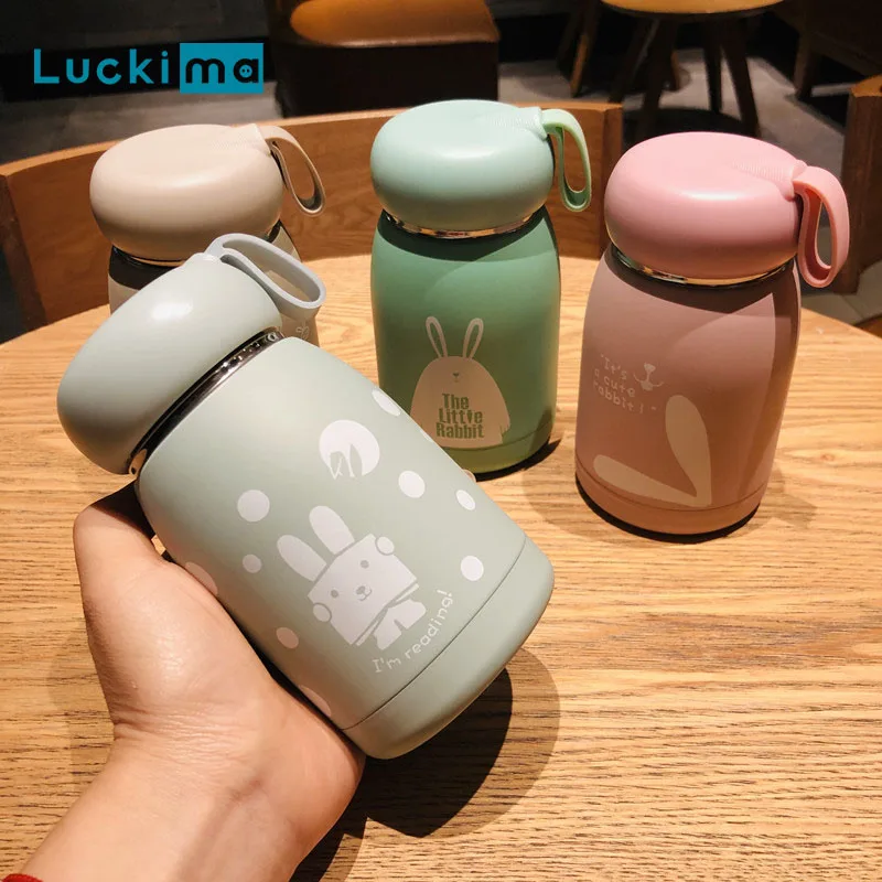320ml Insulated Water Bottle Stainless Steel Cartoon Thermos Coffee Milk Tea Vacuum Flask Pot Kettle for Kids Gift | Дом и сад