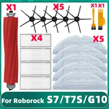 

Xiaomi Roborock S7 Max / T7S Plus / G10 Replacement Parts Mop Hepa Filter Side Roller Main Brush Vacuum Cleaner Accessories