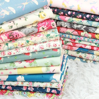 

Fabric by Meter Retro Vintage Sewing Crafts Printed Flower & Cotton and Linen Canvas Fabric Fabric for Dolls Other Fabric Twill