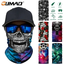 3D бесшовный череп Волшебная трубка для шеи, защита для лица, для спорта, кемпинга, велоспорта, рыбалки, Теплая бандана, повязка на голову, шарф для мужчин и женщин, маска