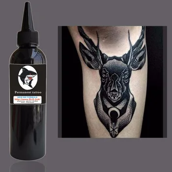 

8oz Tattoo Ink Pigments Set Art Body 230ml Black Permanent Beauty Pigment Accessories