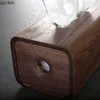 Japanese-style Black Walnut White Oak Tissue Box Solid Wood Rectangular Tissue Storage Box Home Desktop Paper Towel Holder 3