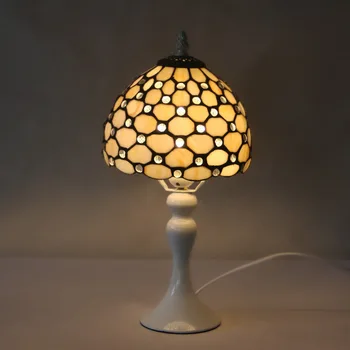 

Tiffany Table Lamp E27 Baroque Bedroom Bedside Lamp Creative Fashion Retro Table Lamp