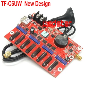 

TF TF-C6UW TF-WF-C WIFI communication LED controller card 2048*64 Support Single & Dual color LED modules 3pcs/lot
