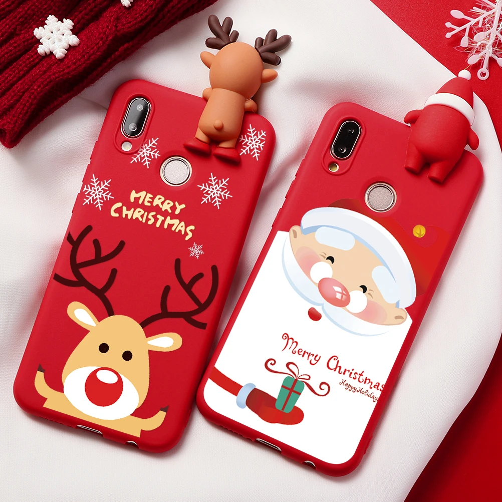 Рождественский чехол для Huawei Y5P Y6P Y7P Honor Play 9A 9S 9C 10i 9 View 10 20 30 Lite Pro 8X 9X Nova 3i 5T Санта