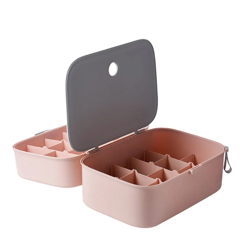 

Closet Underwear Organizer Compartment Wardrobe Socks Box Underwear Storage Case Plastic Divide Box