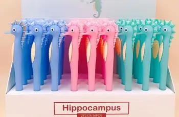 

animal hippocampus gel pen cute cartoon school neutral pen student prize pen office black writing pen promotion pen 36pc/lot