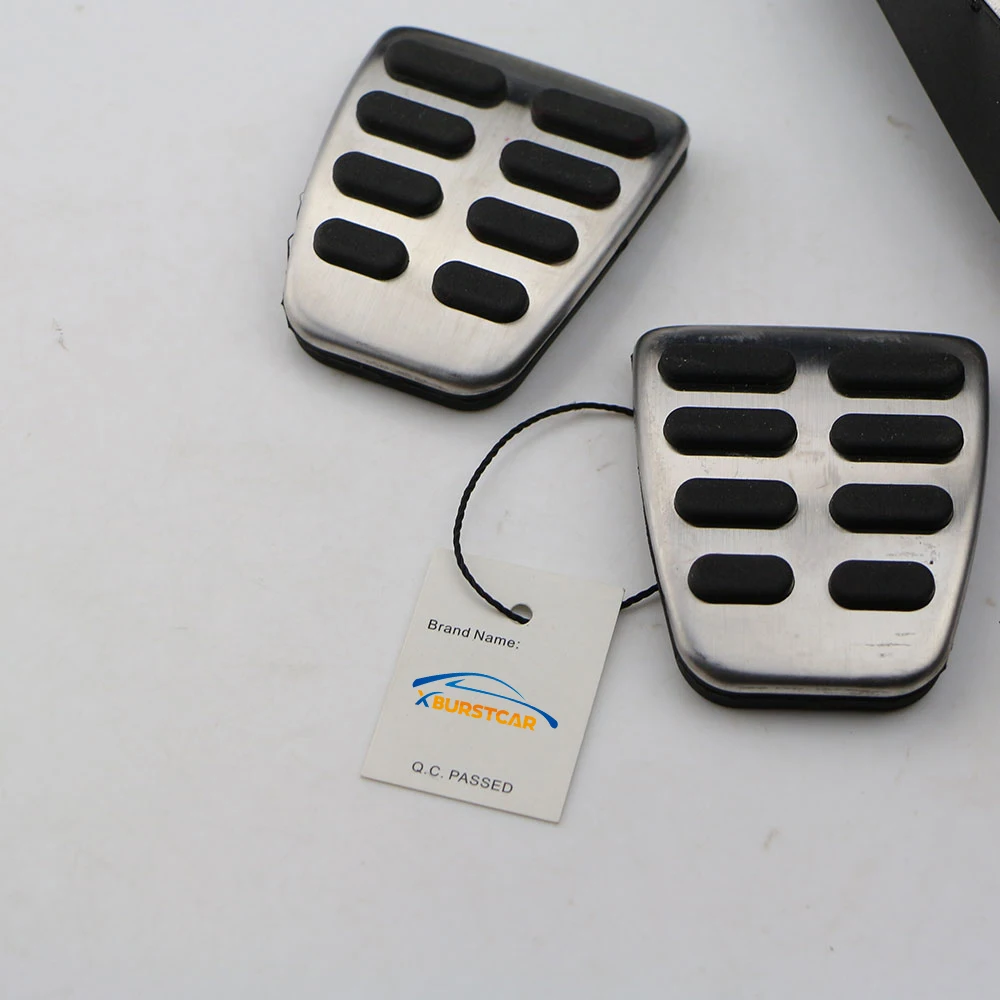 Xburstcar Car Pedal Pad Cover for Kia Sorento KX5 K5 Optima Sportage QL for Hyundai Sonata I40 Tucson Santa Fe IX35 Ceed MT AT car accessories,pedal cover,stainless steel pedal cover