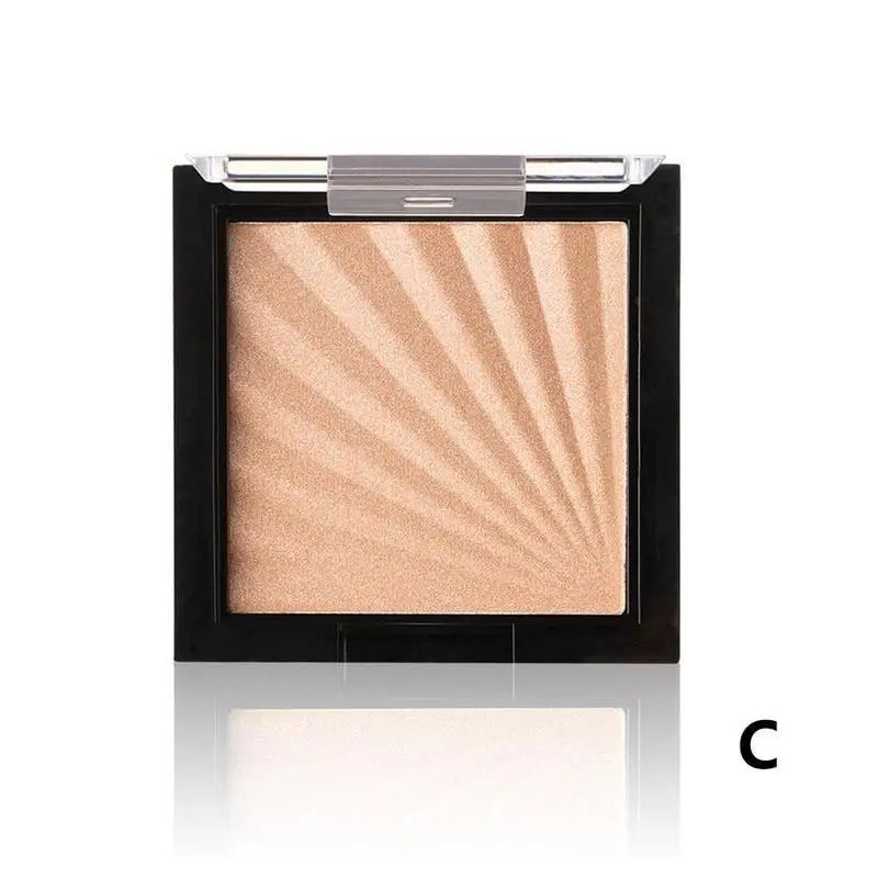 High Gloss Make Up Powder Diamond Highlighter Repair Capacity Powder Nose Shade Silkworm Glitter Face Pressed Powder - Цвет: 3