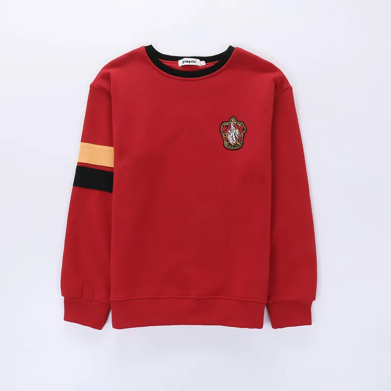 only hoodie Толстовка с капюшоном Ravenclaw костюм Слизерин Hufflepuff Униформа джемпер шарф Гриффиндор свитер Гермиона для влюбленных девочек - Цвет: only hoodie