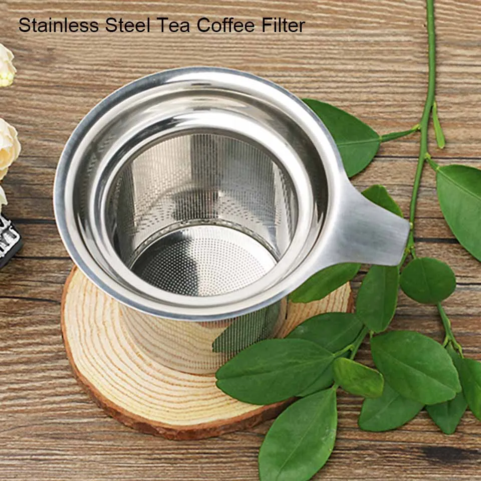 BORREY 304 фильтр для заварки чая из нержавеющей стали фильтр для кофе сетчатый фильтр для чая кружка чайник фильтр многоразовый стальной чайный сетчатый гаджет
