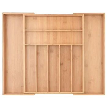 

Large Expandable Kitchen Drawer Storage Box Drawer Compartment Suitable for Cutlery Tray, Cutlery Adjustable Silverware Stand