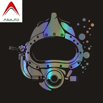 

Aliauto Personality Car Sticker Scuba Diver Diving Mask Automobiles Accessories Vinyl Decal for Subaru Golf 4 Peugeot,15cm*14cm