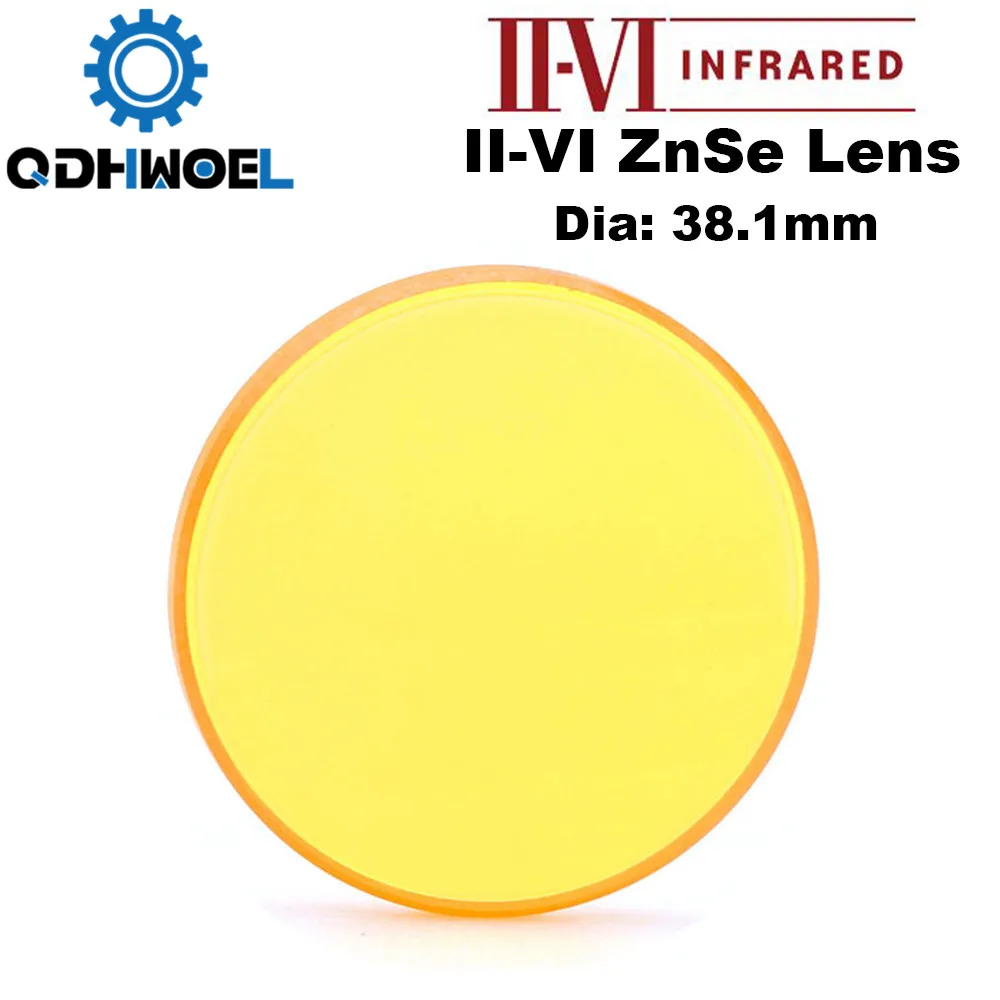 II-VI CVD ZnSe Focus Lens Dia. 38,1 мм FL 127 190,5 мм " 7,5" для HAN'S Trumpf Bystronics CO2 станок для лазерной резки