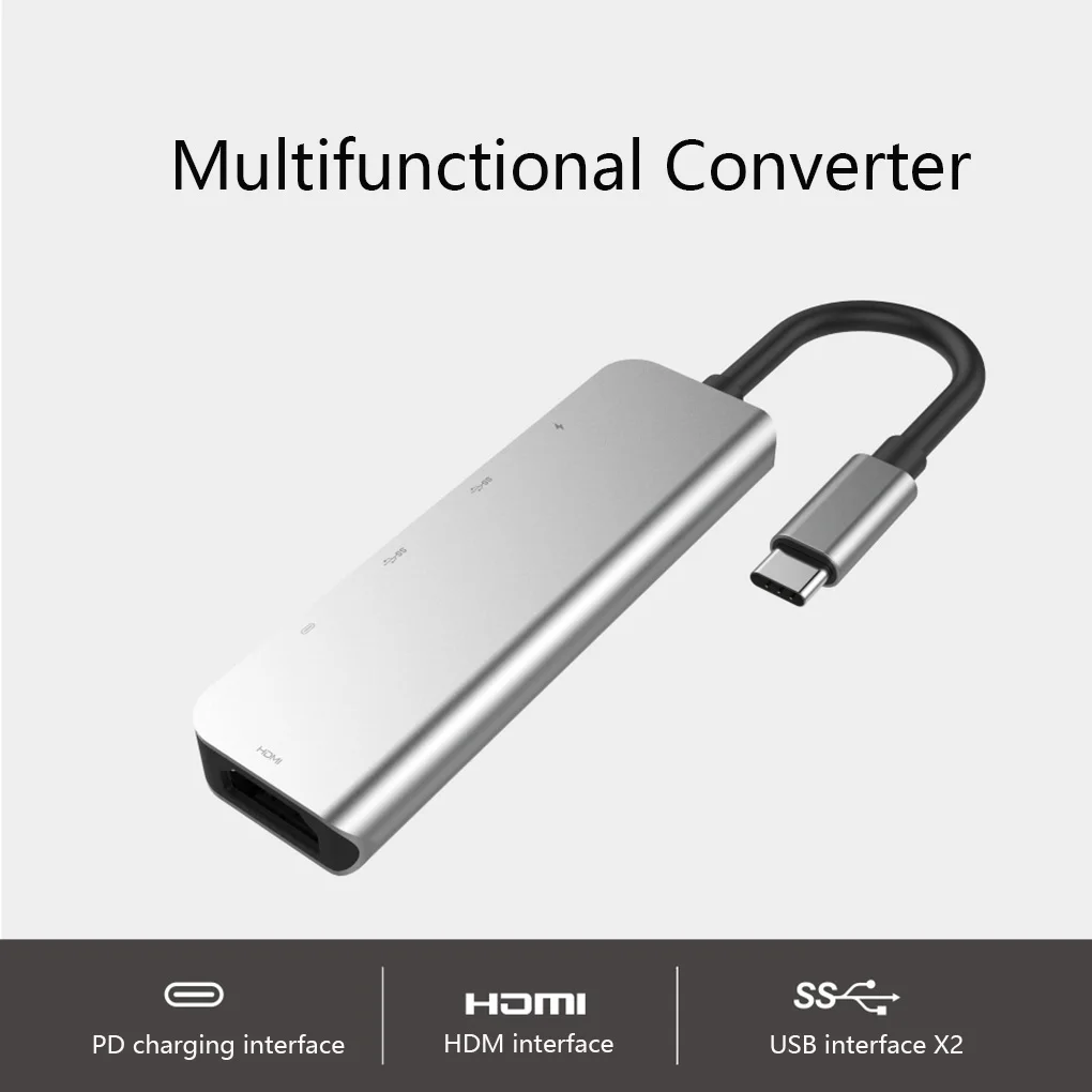 Док станция для ноутбука 5 в 1 4K HD USB 3 0|USB-хабы| |