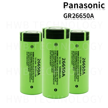

6PCS/lot 100% Original New Battery For Panasonic 26650A 3.7V 5000mAh High Capacity 26650 Li-ion Rechargeable Batteries