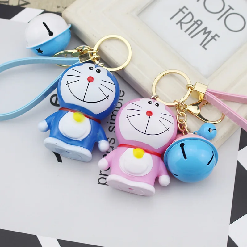 Cute Doraemon Anime Key Ring Key Chain Trinket Live Animal Keychains
