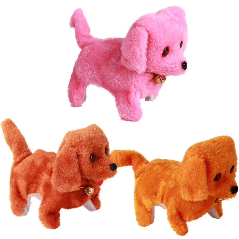 Elektronisches Plüsch Hundespielzeug Stofftier Walking & Barking Puppy Dog Toy 