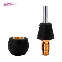 Self-Lock Tattoo Grip Silicone Cover Copper Core Tube Tattoo Machine Gun Part Auto Lock Handle