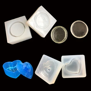 

1PC Storage Box Shape Type Epoxy Resin Molds For Jewelry Pendant Silicone Jewelry Toolspopular