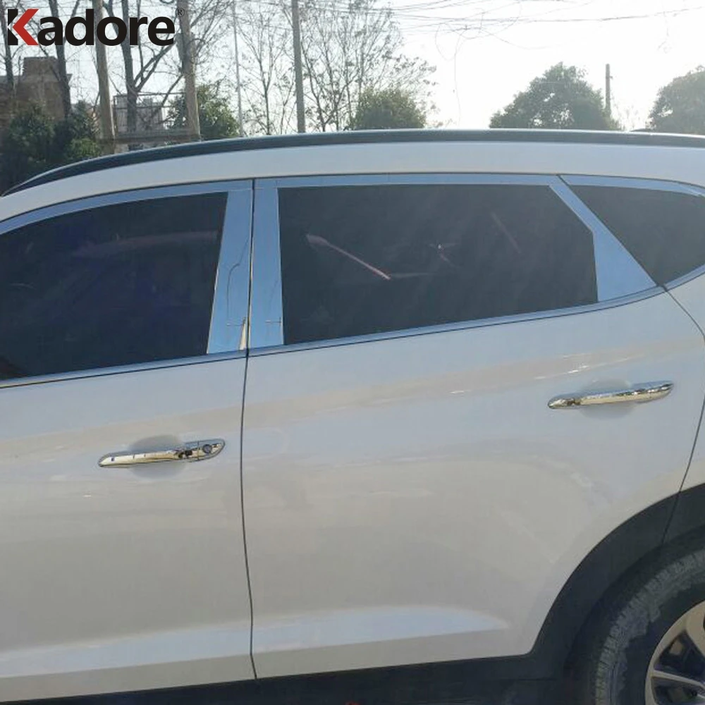 Наклейка для дверной ручки из углеродного волокна Hyundai Tucson 2015 2016 2017 2018 2019 2020|trim