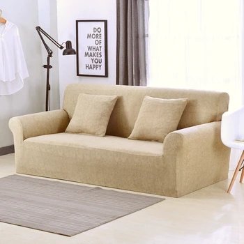 

Magic Sofa Cover High Quality Stretchable Elastic Solid Color Sofa Cover Waterproof and Dustproof Luxury Living Room Sofa Cover