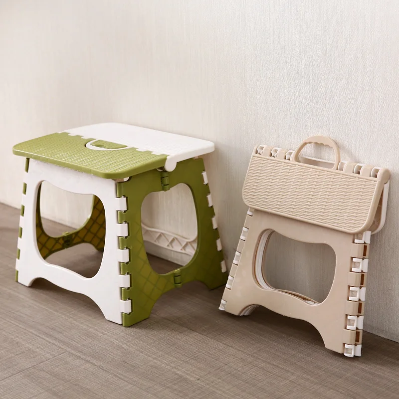 

Portable bathroom folding stool plastic cartoon cat head stool bathroom stool outdoor fishing chair train small bench