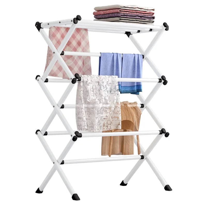  Solno's coat rack is on the floor in the bedroom. Simple clothes rack. Household drying rack. Coat  - 4000570731335