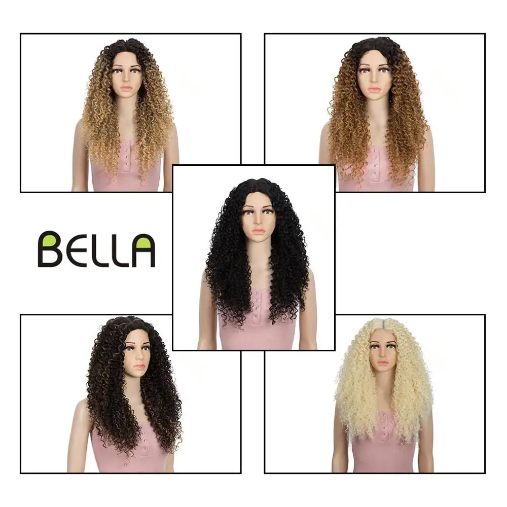 Женский вьющийся парик Bella Wig из синтетических волос 6 цветов на выбор парики