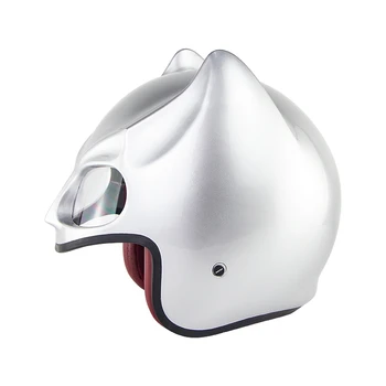

Half Face BatMan Bat Ear Design casco capacete moto Dot/GB Approved Helmets Soman Motorcycle Helmet SM560