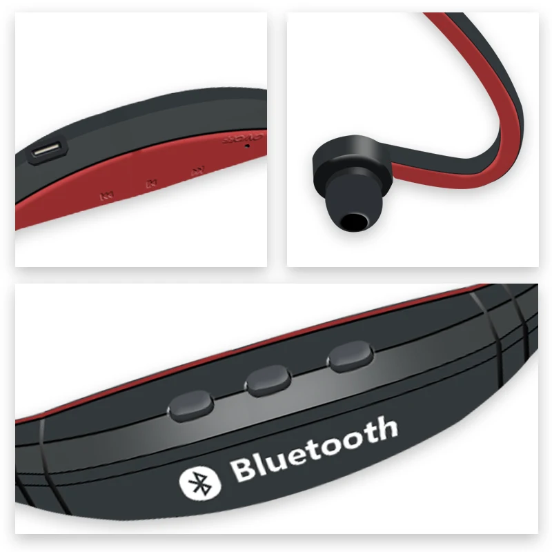 Bluetooth наушники Беспроводные Спортивные Гарнитура с поддержкой TF/SD Игровые