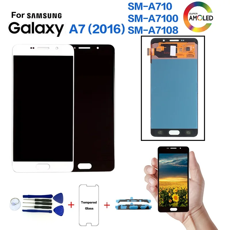 Sm-a710f Lcd Display Screen Replacement 