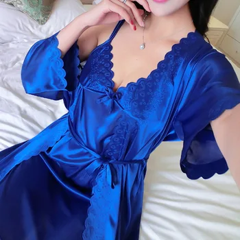 

2020 Bridesmaid robes Sleepwear Robe Wedding Bridesmaid Robes Pyjama Robe Female nightwear Bathrobe Nightdress Nightgown