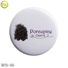 Пользовательские круглой формы из металла и пластиковый заколка Значки для одежды