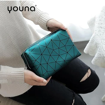 

PU Makeup Bags inside With Pouch Toiletry Wash Bag Make up Storage Mesh Pocket Travel Cosmetic Brush Organizer for Women Girls