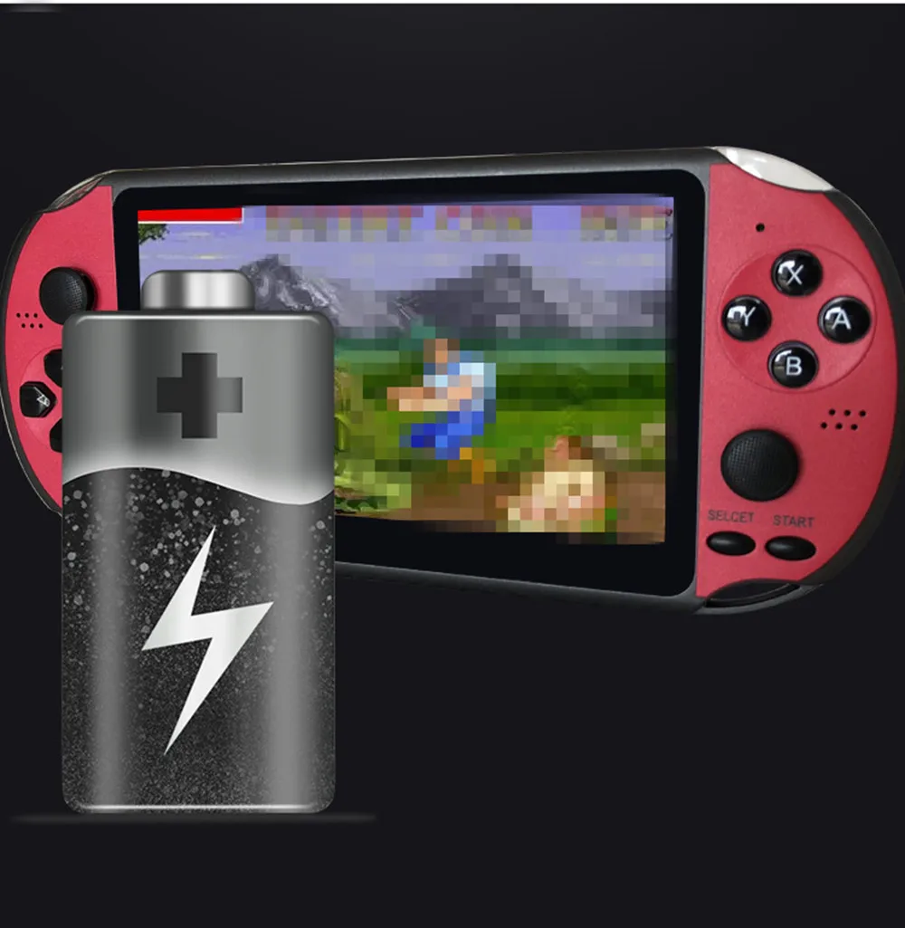 X12PLus портативная игровая консоль Встроенная более 2000 игр 5,1-дюймовая поддержка 12 больших симуляторов игра ход сохранить скачать